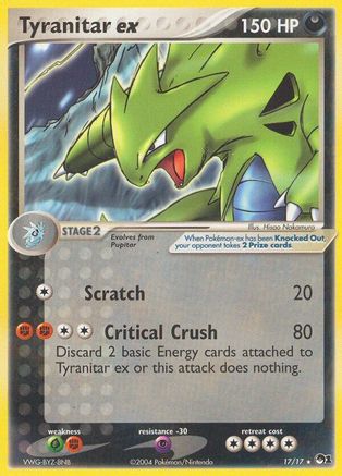 Tyranitar ex (Holo) 017  - Holofoil POP Series 1