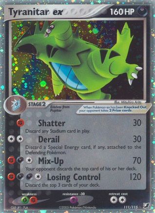 Tyranitar ex 111/115 - Holofoil Unseen Forces