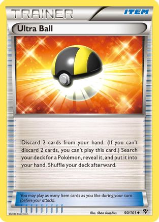 Ultra Ball 090/101  - Reverse Holofoil Plasma Blast