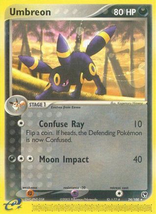 Umbreon 024/100 - Reverse Holofoil Sandstorm