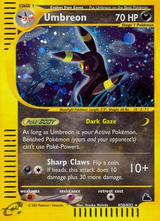 Umbreon H30/H32 - Holofoil Skyridge