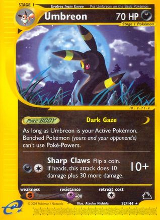 Umbreon 032/144 - Reverse Holofoil Skyridge