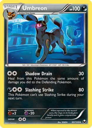 Umbreon 060/108  - Reverse Holofoil Dark Explorers