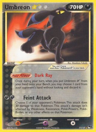 Umbreon Star 017  POP Series 5