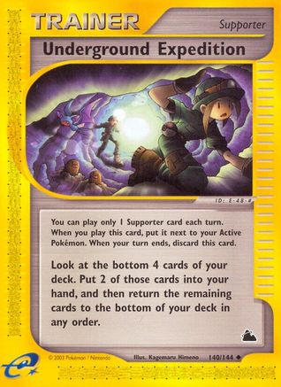 Underground Expedition 140/144 - Reverse Holofoil Skyridge
