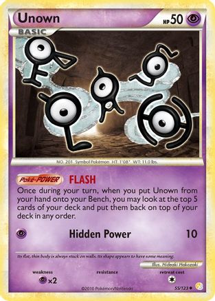 Unown 055/123  HeartGold SoulSilver
