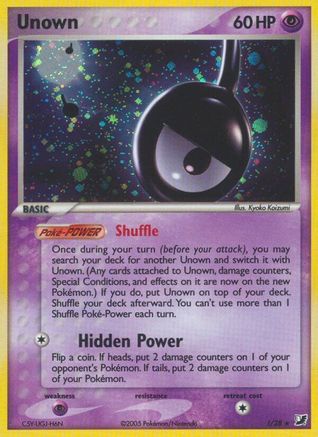 Unown (!) !/115 - Holofoil Unseen Forces