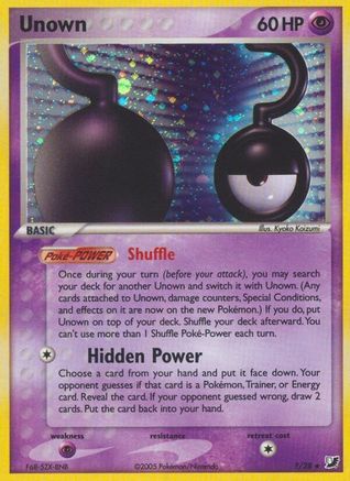 Unown (?) ?/115 - Holofoil Unseen Forces