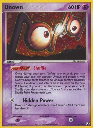 Unown (N) N/115 - Holofoil Unseen Forces
