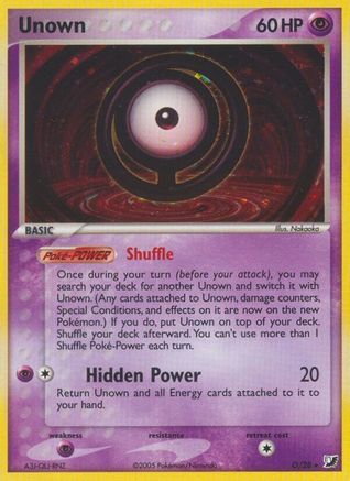 Unown (O) O/115 - Holofoil Unseen Forces