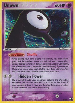 Unown (R) R/115 - Holofoil Unseen Forces