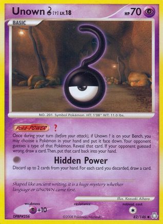 Unown (?) 082/146  - Reverse Holofoil Legends Awakened