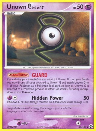 Unown [G] 057/106  - Reverse Holofoil Great Encounters