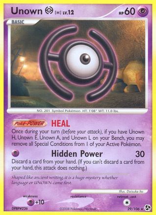 Unown [H] 029/106  - Reverse Holofoil Great Encounters