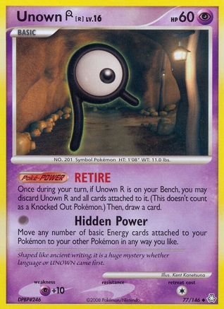 Unown (R) 077/146  - Reverse Holofoil Legends Awakened
