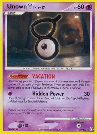 Unown (V) 079/146 - Reverse Holofoil Legends Awakened