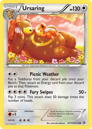 Ursaring RC16/RC25  - Holofoil Legendary Treasures Radiant Collection