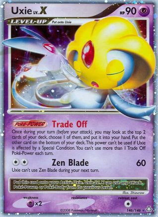 Uxie LV.X 146/146  - Holofoil Legends Awakened