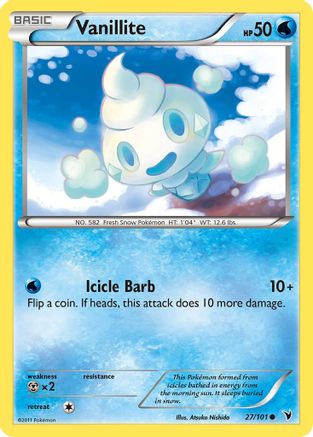 Vanillite 027/101  - Reverse Holofoil Noble Victories