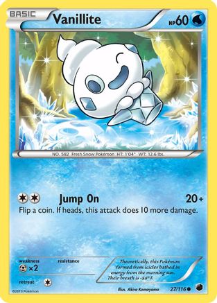 Vanillite 027/116  - Reverse Holofoil Plasma Freeze