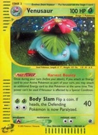 Venusaur 030/165 - Reverse Holofoil Expedition
