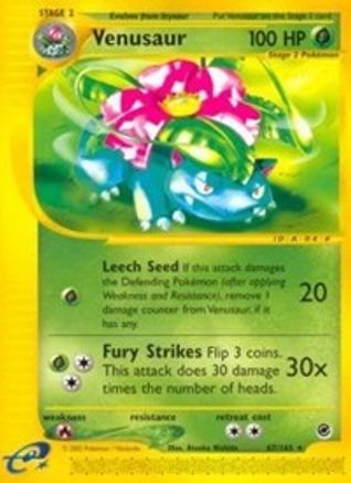 Venusaur 067/165 - Reverse Holofoil Expedition