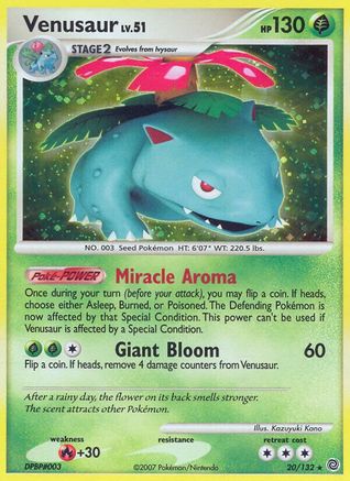 Venusaur 020/132  - Holofoil Secret Wonders