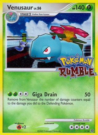 Venusaur 001  - Holofoil Rumble