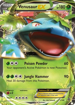Venusaur EX 001/146  - Holofoil XY Base Set
