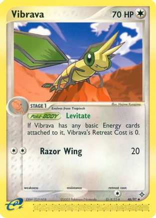 Vibrava 046/097 - Reverse Holofoil Dragon