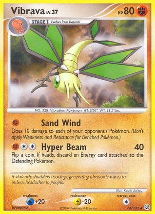 Vibrava 074/132  - Reverse Holofoil Secret Wonders