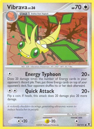 Vibrava 053/111  - Reverse Holofoil Rising Rivals