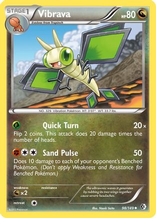 Vibrava 098/149  - Reverse Holofoil Boundaries Crossed