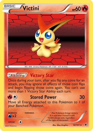 Victini 014/101  - Reverse Holofoil Noble Victories