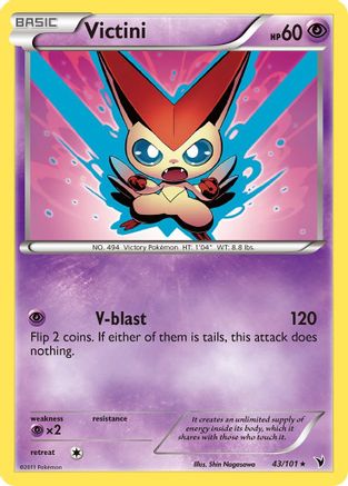 Victini 043/101  - Reverse Holofoil Noble Victories