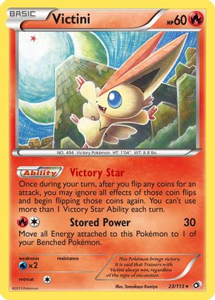 Victini 023/113  - Reverse Holofoil Legendary Treasures