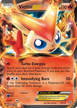 Victini EX 018/135  - Holofoil Plasma Storm
