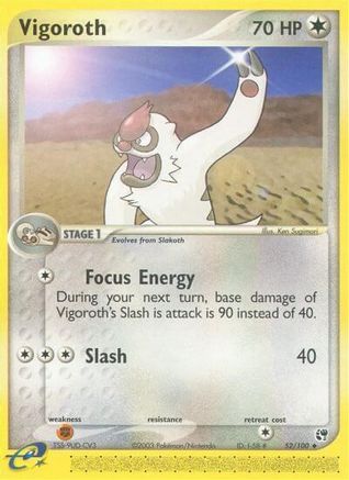 Vigoroth 052/100 - Reverse Holofoil Sandstorm
