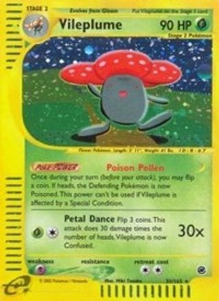 Vileplume 031/165 - Reverse Holofoil Expedition