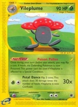 Vileplume 069/165 - Reverse Holofoil Expedition