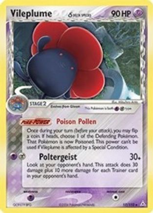 Vileplume (Delta Species) 017/110 - Reverse Holofoil Holon Phantoms