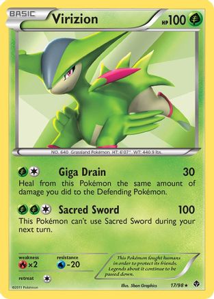 Virizion 017/98  - Holofoil Emerging Powers