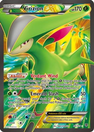 Virizion EX (Full Art) 096/101  - Holofoil Plasma Blast