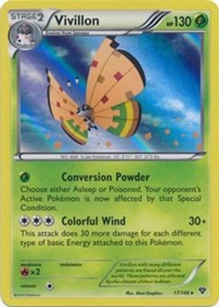Vivillon (High Plains [Orange]) 017/146  - Holofoil XY Base Set