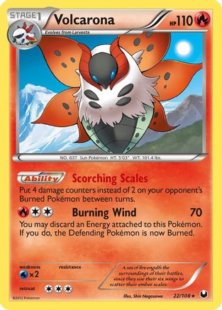 Volcarona 022/108  - Holofoil Dark Explorers