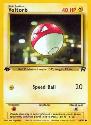 Voltorb 069 - 1st Edition Team Rocket