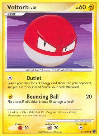 Voltorb 081/100  - Reverse Holofoil Stormfront