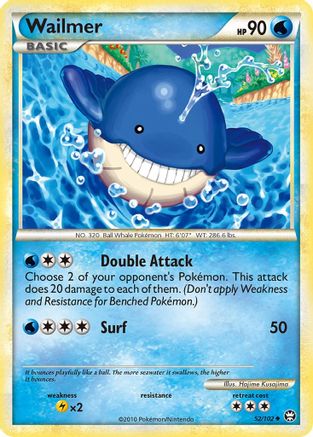 Wailmer 052/102  - Reverse Holofoil Triumphant
