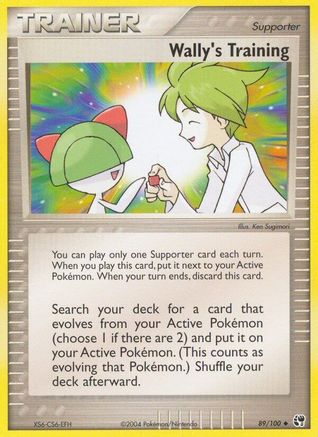 Wally's Training 089/100 - Reverse Holofoil Sandstorm