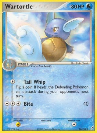 Wartortle 043/100 - Reverse Holofoil Crystal Guardians